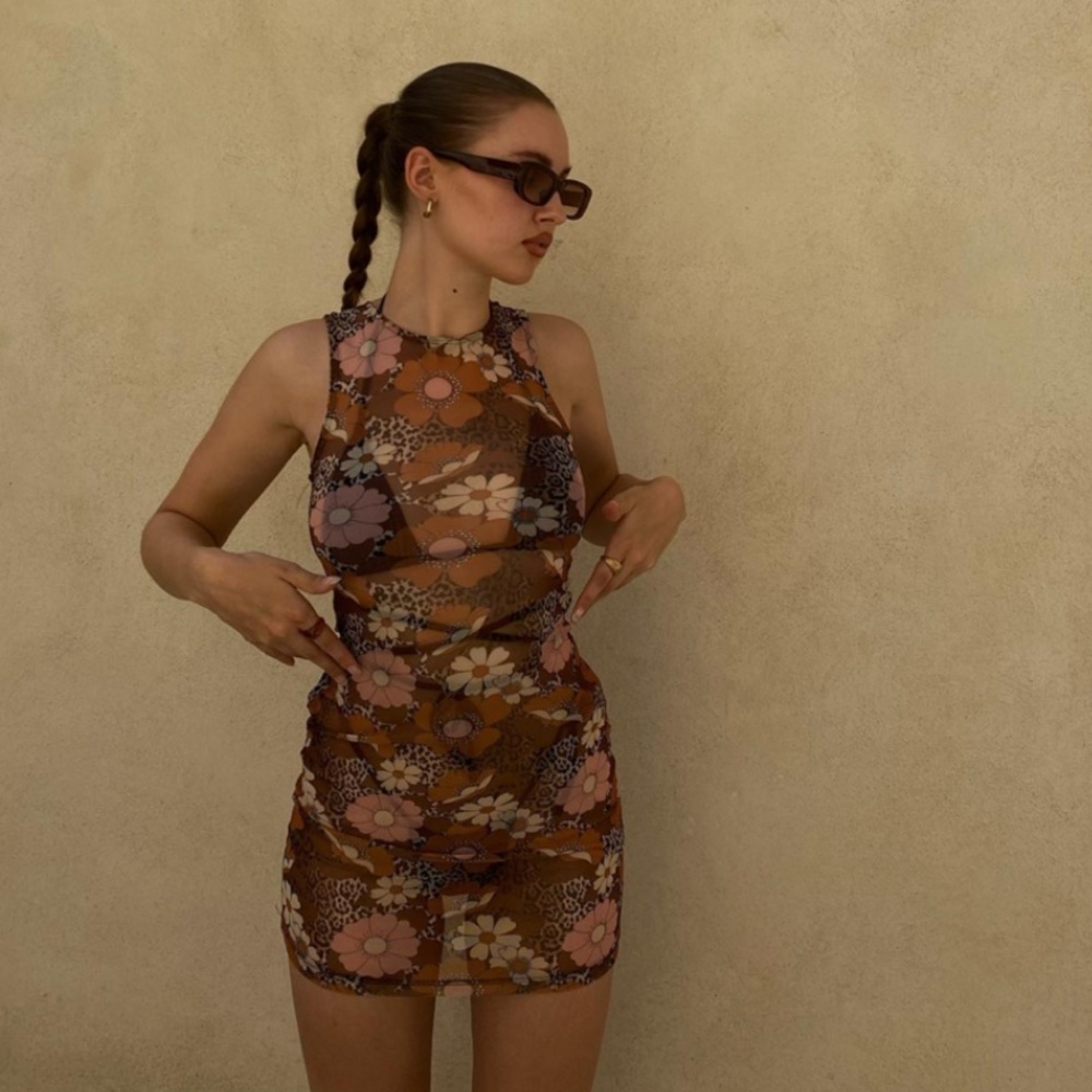 NEW Inamorata Sol Dress in Leopard Floral | Size M